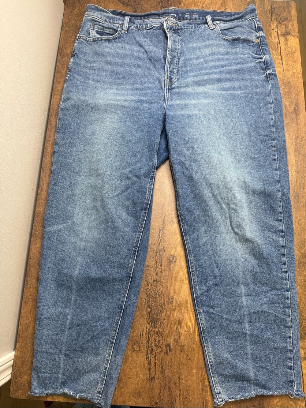 Old Navy Plus Size Sky-Hi Straight Extra High-Rise Blue Jeans Size 20